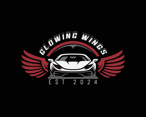 Muscle Car Wings logo design