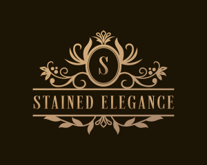 Stylish Floral Salon logo design