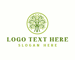 Forest - Tree Organic Agriculture logo design