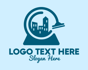 Blue - Clean Squeegee City logo design