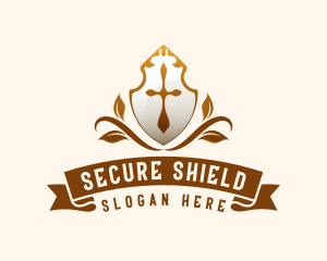 Medieval Protection Shield logo design