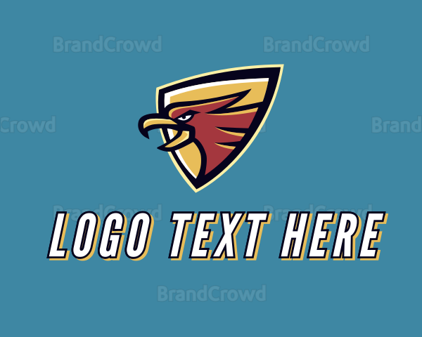 Hawk Bird Shield Logo