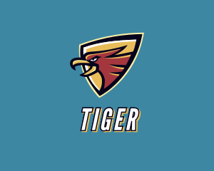 Hawk Bird Shield Logo