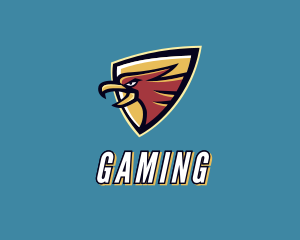 Hawk Bird Shield logo design