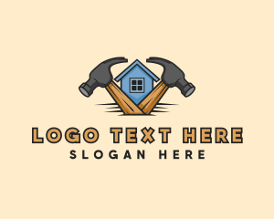Roofing - Hammer House Carpentry logo design