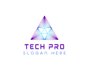 Developer - Tech Pyramid Developer logo design