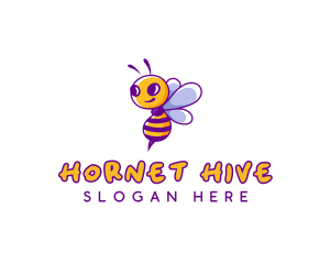 Cute Bee Honey logo design