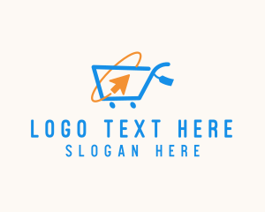 Supermarket - Online Market Cart logo design