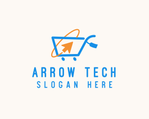 Online Market Cart logo design