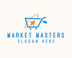 Online Market Cart logo design