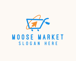 Online Market Cart logo design