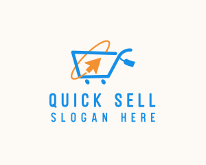 Sell - Online Market Cart logo design