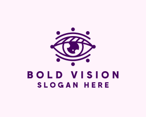 Minimalist Optical Eye logo design