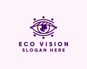 Minimalist Optical Eye logo design