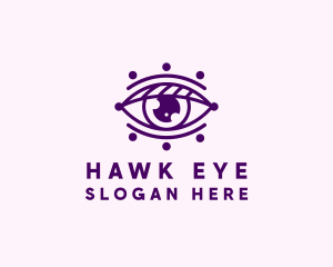 Minimalist Optical Eye logo design