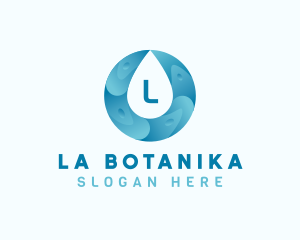 Water Supply - Aqua Water Droplet Plumbing logo design