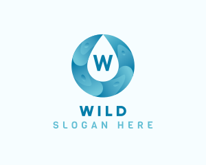 Plumber - Aqua Water Droplet Plumbing logo design