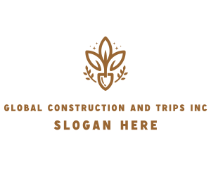 Landscaper - Sparkle Shovel Plant logo design