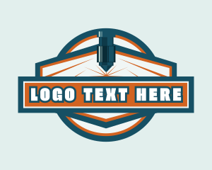 Carving - Laser Engrave Metalwork logo design