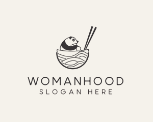 Stew - Panda Asian Noodle logo design