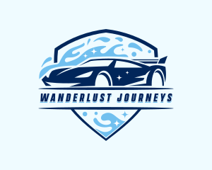 Auto Wash - Vehicle Car Wash logo design