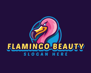 Flamingo - Flamingo Gaming Bird logo design