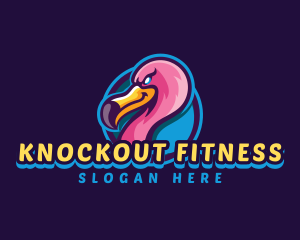 Boxing - Flamingo Gaming Bird logo design