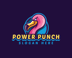 Boxing - Flamingo Gaming Bird logo design