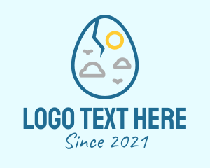 Climate - Weather Cracked Egg logo design