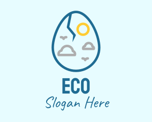 Weather Cracked Egg Logo