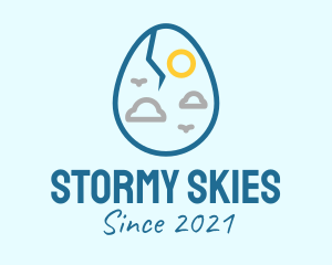 Weather - Weather Cracked Egg logo design