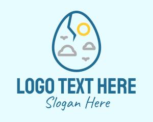 Weather Cracked Egg Logo