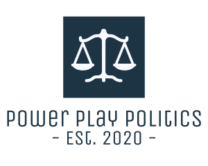 Politics - Legal Attorney Scales Square logo design