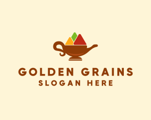 Grains - Natural Food Flavor logo design