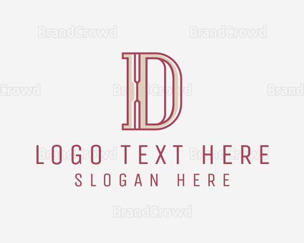 Elegant Modern Letter D Logo