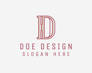 Elegant Modern Letter D  logo design