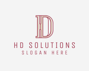 Elegant Modern Letter D  logo design