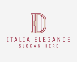 Elegant Modern Letter D  logo design