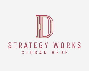 Elegant Modern Letter D  logo design