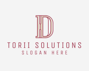 Elegant Modern Letter D  logo design