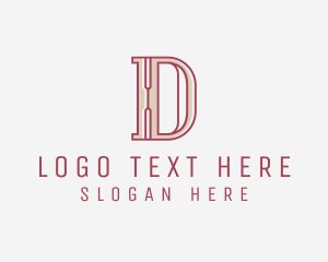 Typography - Elegant Modern Letter D logo design