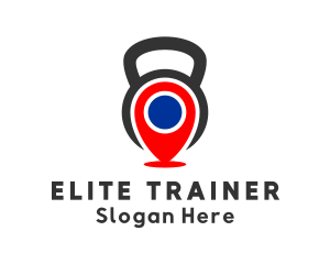 Kettlebell Gym Location logo design