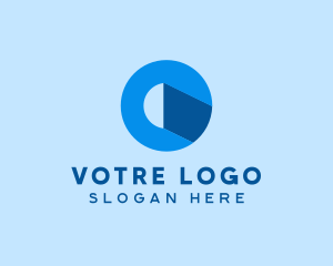 Modern Letter O Circle Logo