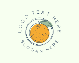 Simple - Orange Fruit Orchard logo design