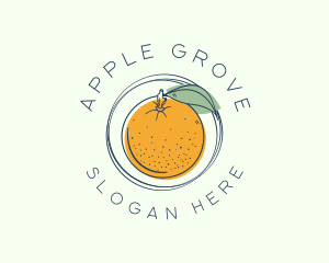 Orange Fruit Orchard logo design