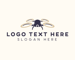 Viewing - Flying Aerial Drone logo design
