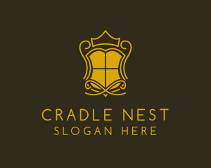 Shield Crown Crest  logo design