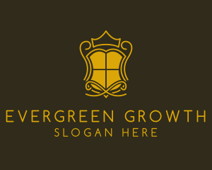 Shield Crown Crest  logo design