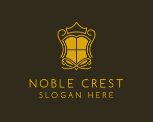 Heraldry - Shield Crown Crest logo design