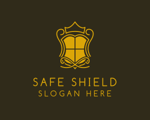 Shield Crown Crest  logo design